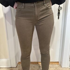 Green Suede Pants size 26/2